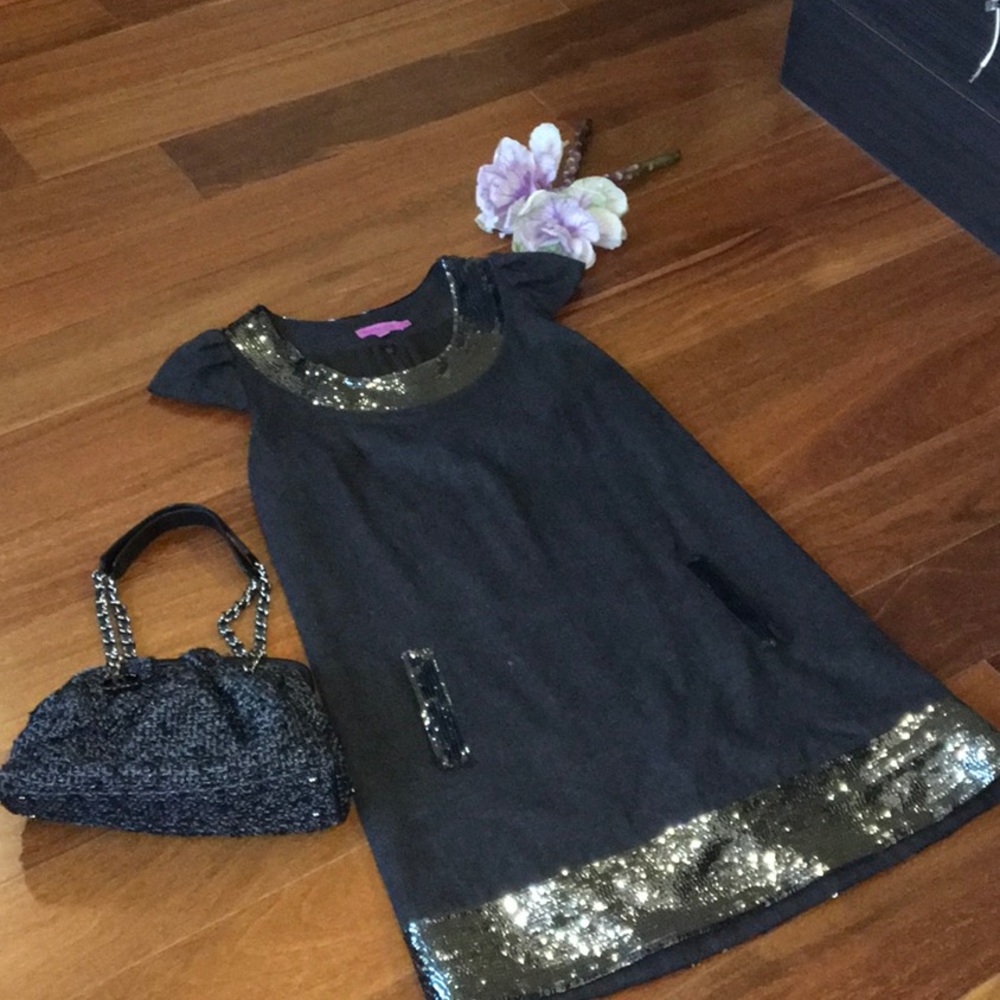SALE Calypso dress with sequin - Picture 4 of 10